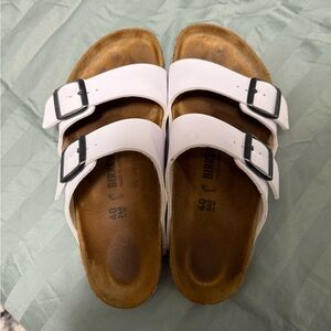 White Birkenstock Arizona